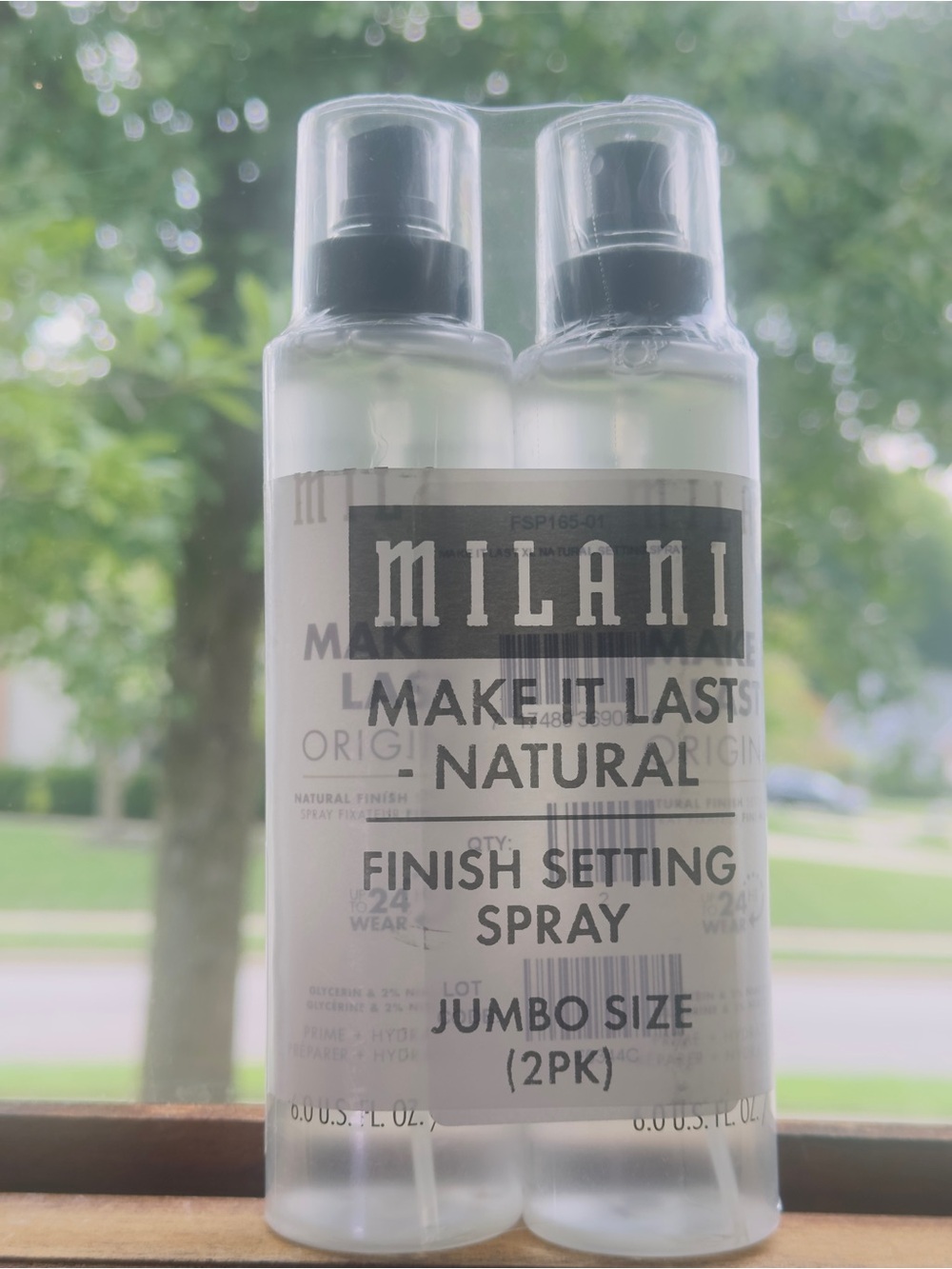 Milani Clear Setting Spray Duo with Black Caps